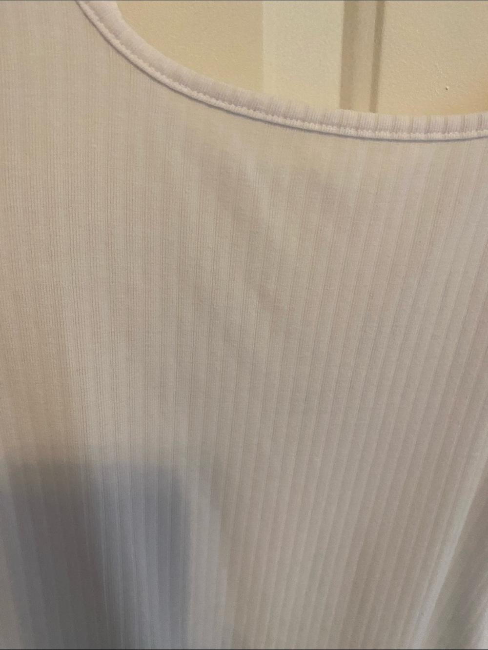 Alo, White Ribbed Tank Top - Picture 2 of 6